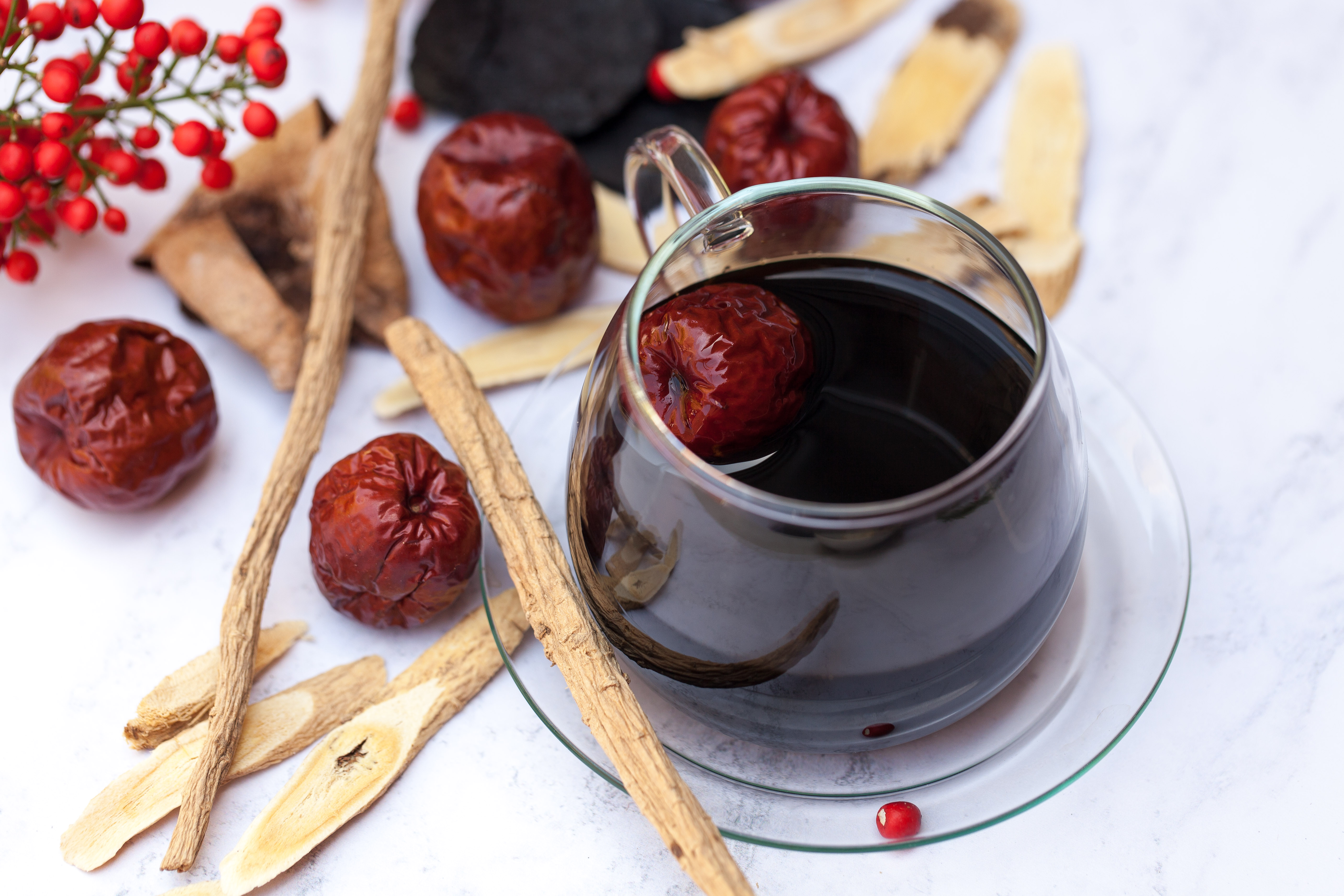 Herbal tea with jujube dates