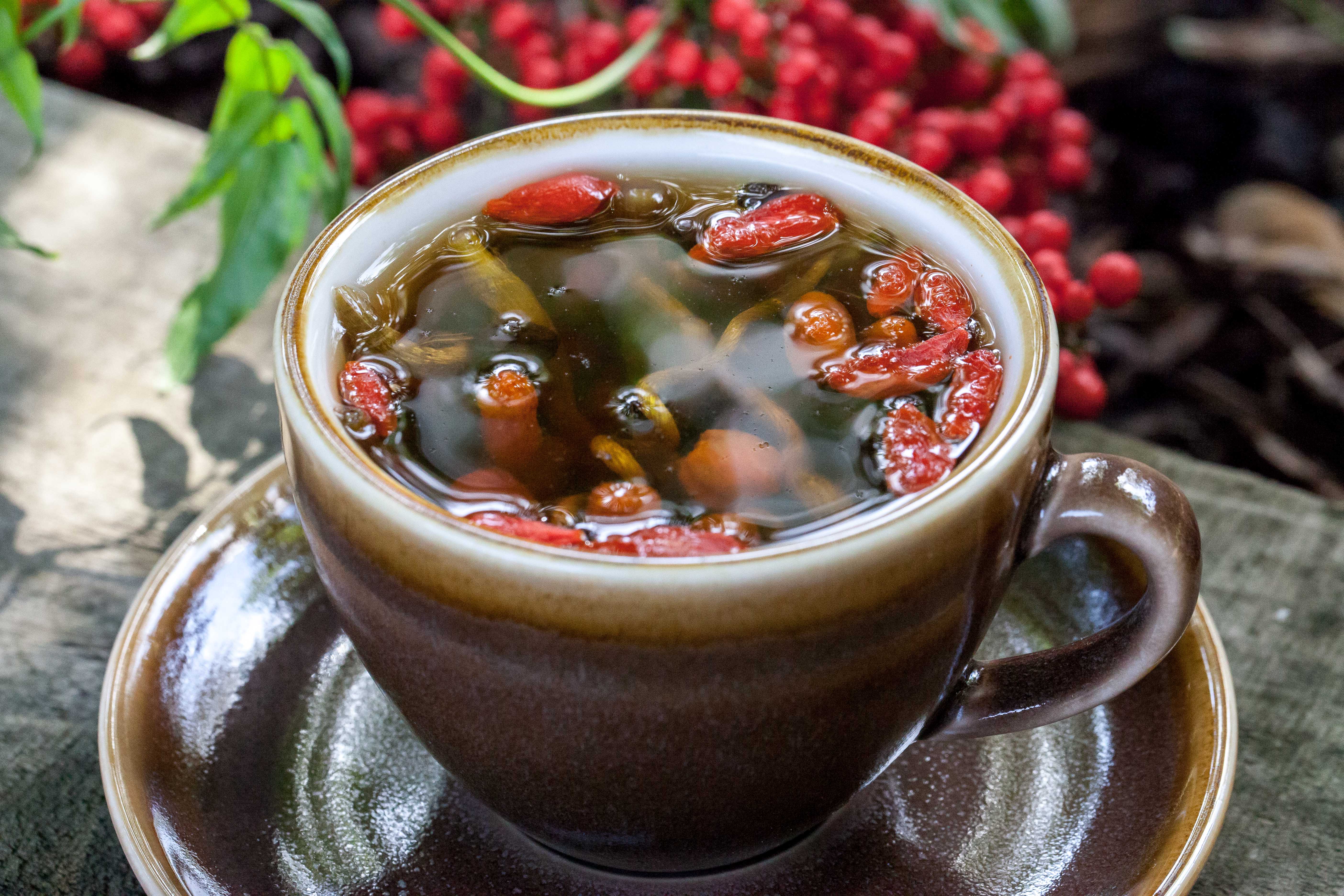 Goji berry tea